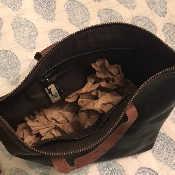 NWT Madewell transport satchel in true black - Picture 8 of 8